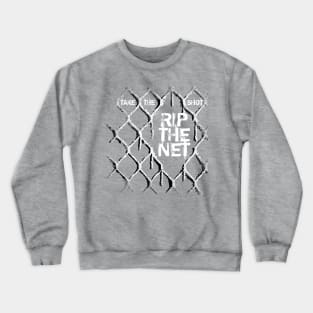 Rip The Net (hockey slap shot) Crewneck Sweatshirt